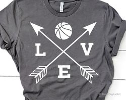 love basketball svg, basketball svg, love basketball, basketball shirt svg, arrows, basketball mom svg file for cricut