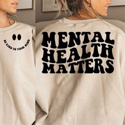 Mental Health Matters Png, Mental Health Awareness Svg, Motivational Svg, Therapist Psychologist Png
