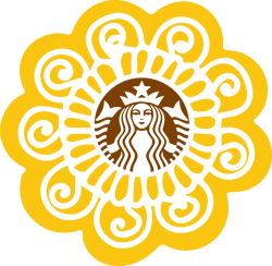 sunflower starbucks coffee, starbucks cup wrap svg, starbucks logo svg, instant download, png, svg, dxf, eps, pdf file