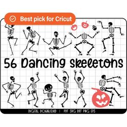 56 dancing skeleton svg bundle, halloween svg, skeleton svg, halloween skeleton, fall svg, dance svg, skull svg, spooky