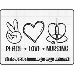 nurse svg, peace love nursing, rn svg, nurse png, nursing svg, nurse life svg, registered nurse, school nurse svg, funny
