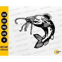 catfish svg | fishing svg | cat fish t-shirt decals graphics illustration | cricut cut file silhouette clipart vector di