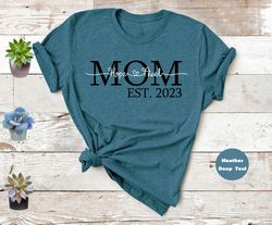 custom mom est shirt, personalized mom t-shirt, mother's day sweatshirt, mom mama mimi gigi hoodie, mothers day gift, va