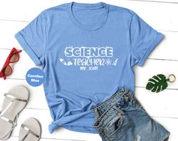 custom named science teacher shirt, personalized name science teacher tshirt, cute teacher appreciation sweatshirt, hood