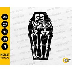 skeleton lovers casket svg | dead love svg | gothic decal t-shirt vinyl graphics | cut file printable clip art vector di