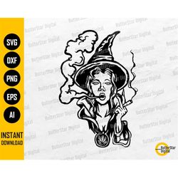 stoner witch svg | smoke marijuana svg | smoke pot svg | magic weed t-shirt vinyl graphics | cricut printable clipart di