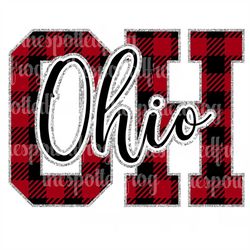 ohio buffalo plaid svg/png