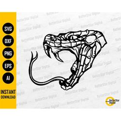 snake head svg | serpent svg | reptile animal t-shirt vinyl graphics | cricut cutting file silhouette clip art vector di