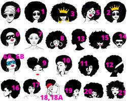 afro svg bundle unique design png, svg, eps, svg /