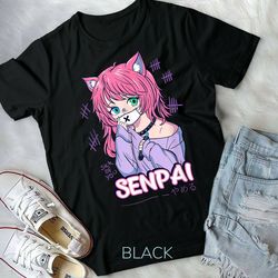 kawaii anime neko girl shirt - pastel goth menhera sick - unisex form t-shirt
