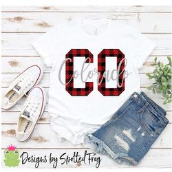 colorado buffalo plaid svg/png