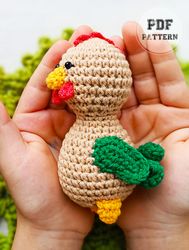 crochet cockerel  amigurumi pdf pattern crochet cockerel  amigurumi pdf pattern