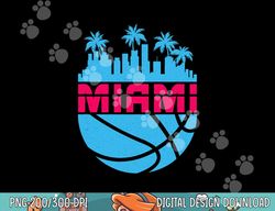 miami florida cityscape  basketball 80s  copy