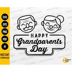 happy grandparents day svg | grandparents shirt | grandparents gift | cricut cutting file | clipart vector | digital dow