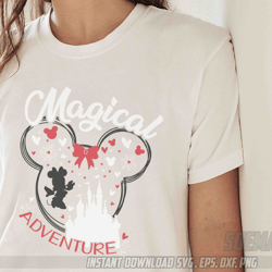 magical mickey mouse adventure girl svg printable compatible with cricut