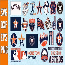 bundle 25 files houston astros baseball team svg , houston astros svg, mlb team  svg, mlb svg, png, dxf, eps, jpg, insta