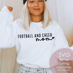 football and cheer mom png svg | cheer season svg | football shirt svg | sublimation | digital cut file for cricut