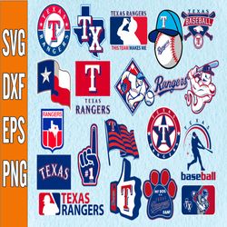 bundle 21 files texas rangers baseball team svg, texas rangers svg, mlb team  svg, mlb svg, png, dxf, eps, jpg, instant