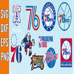 bundle 10 files philadelphia 76ers basketball team svg,philadelphia 76ers svg, nba teams svg, nba svg, png, dxf, eps, in
