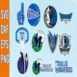 bundle 11 files dallas mavericks basketball team svg, dallas maverick svg, nba teams svg, nba svg, png, dxf, eps, instan