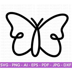 butterfly line art svg, butterfly svg, insect svg, butterfly silhouette, line art svg, butterfly clipart, cricut cut fil