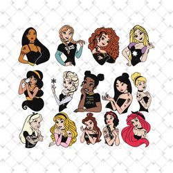 disney princess bundle, trending svg, disney princess svg, disney svg, punk disney princess, punk princess svg, princess