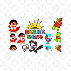 ryan's world bundle svg, ryan's world svg, ryan's world cartoon svg, ryan's world gift, ryan's world bundles, kids carto