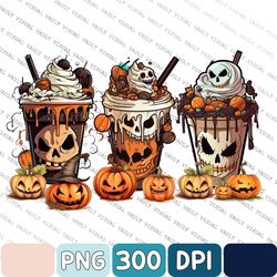 scary coffee cup png, skeleton coffee cups png, png design download, coffee cups png, skull coffee cup png, sublimate