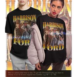 harrison ford vintage shirt, harrison ford homage tshirt, harrison ford fan tees, harrison ford retro 90s sweater, harri
