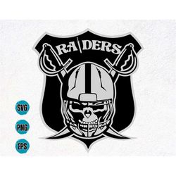 skull raider svg, raider png, raider svg cut file, raider school pride, skull cricut sports jersey, raider mascot svg, r