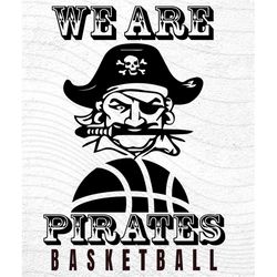 pirates svg, we are pirates basketball svg, hampton mens basketball svg, basketball svg, pirate school team pride mascot