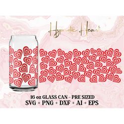 libbey glass 16oz hypnotic heart svg png, valentines day libbey glass svg, hearts libbey glass svg clipart svg cricut si