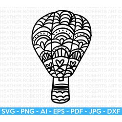 hot air balloon svg, air craft svg, hot air balloon clipart, air balloon svg, doodle svg, pattern svg, adventure svg, c