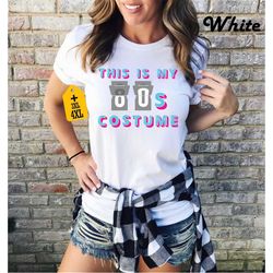 this is my 80's costume shirt for colorful retro style shirt cute graphic tee 80s vibes shirt vintage music party shirt