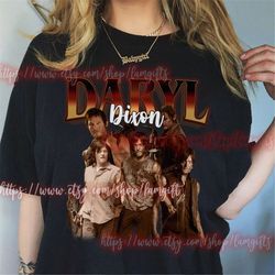 daryl dixon vintage shirt, daryl dixon vintage sweater 90s, daryl dixon hoodie, norman reedus, 90s vintage graphic tees,