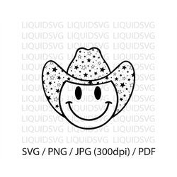 Vector Cowboy Face Emoji Design Svg Jpg Png Eps 