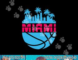 miami florida cityscape  basketball 80s  copy