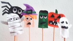 halloween finger puppets/ children handicraft