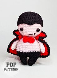 crochet dracula amigurumi pdf  pattern