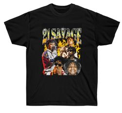 vintage bootleg 21 savage rap t-shirt, rapper singer shirt, unisex ultra cotton tee, 21 savage tshirt