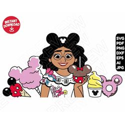 encanto svg mirabel disneyland snacks svg png clipart , cut file layered by color