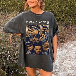 vintage friends rapper tee, eminem eazy-e ice cube snoop dogg biggie tupac shakur, hip hop legends and pioneers tee, gif