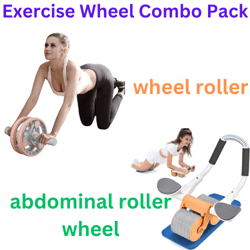 automatic rebound abdominal roller wheel & ab wheel slide 4 wheel roller with resistance band(us customers)