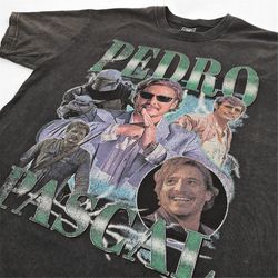 pedro pascal shirt, pedro pascal sweatshirts 90s, pedro pascal hoodies, pedro pascal fan gifts, 90s vintage graphic tees