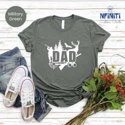 hunting dad t-shirt, deer hunting  father shirt, father's day gift  for deer hunters, adventure lover  dad t-shirt, hunt