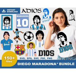 diego maradona svg bundle fc barcalona /