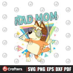 rad mom bandit chilli heeler design png silhouette file