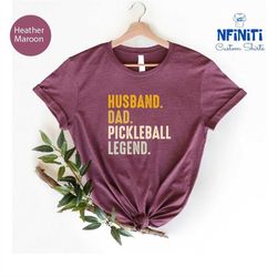 pickleball shirt, daddy shirts, father's day shirt, retro dad shirt, husband gift, racquetball shirts, gift for father,