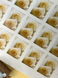 wedding roses commemorative 2011 – all brand new forever stamps 100 unused us forever first class - postage stamps