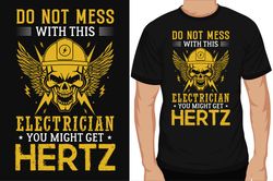 electrician graphics tshirt design